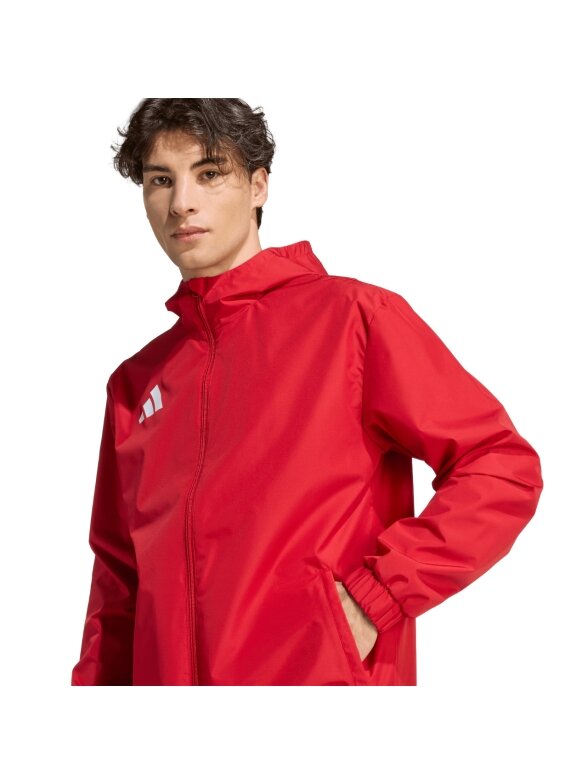 Adidas Entrada 26 All Weather vyriška striukė raudona JZ9100 3 Adidas Entrada 26 All Weather vyriška striukė raudona JZ9100 3