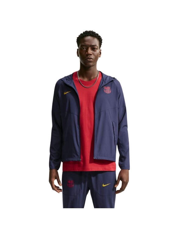 Nike vyriška striukė FC Barcelona City Side, tamsiai mėlyna, IO3430 498