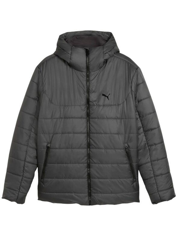 Puma ESS Hooded Padded vyriška striukė pilka 685211 44 1 Puma ESS Hooded Padded vyriška striukė pilka 685211 44 1