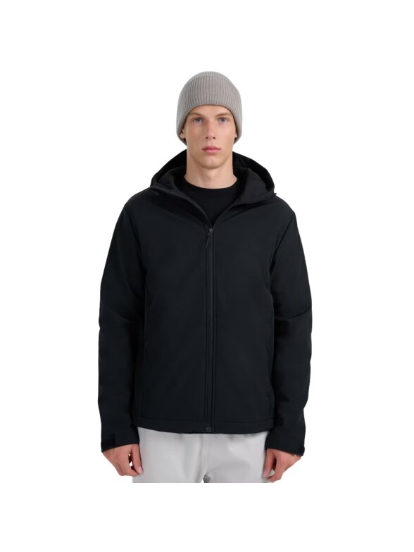 4F vyriška softshell striukė M362 giliai juoda