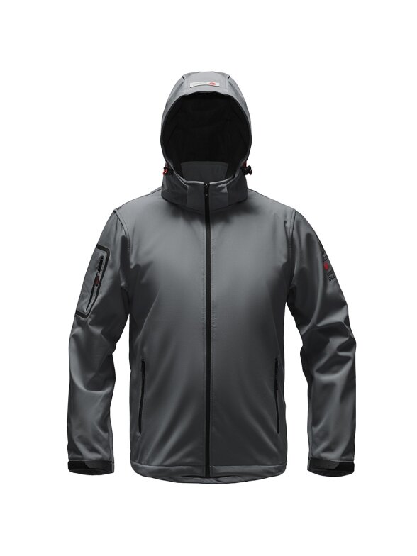 Ozoshi Kazaiuki vyriška softshell striukė grafitas OZ93358 Ozoshi Kazaiuki vyriška softshell striukė grafitas OZ93358