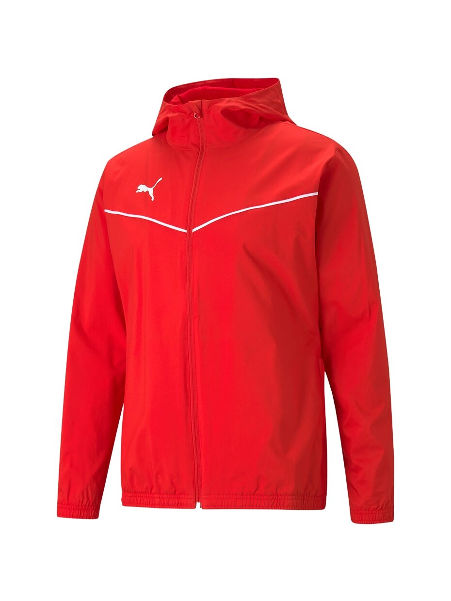Puma teamRISE All Weather Jacket vyriška striukė raudona 657396 01 Puma teamRISE All Weather Jacket vyriška striukė raudona 657396 01