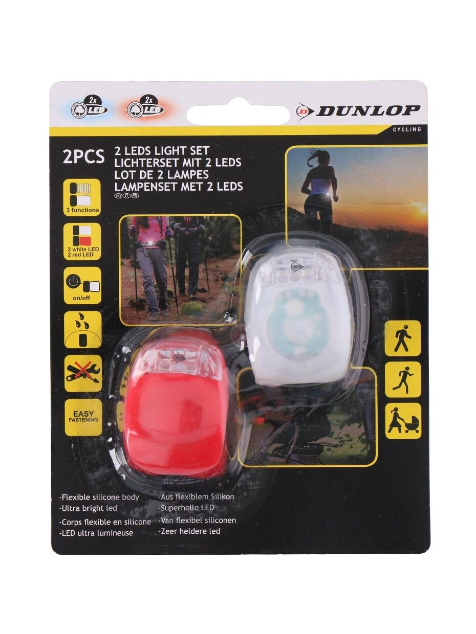 Dunlop dviračio žibintas LED 2 vnt. SC 05320-2053202 Dunlop dviračio žibintas LED 2 vnt. SC 05320-2053202