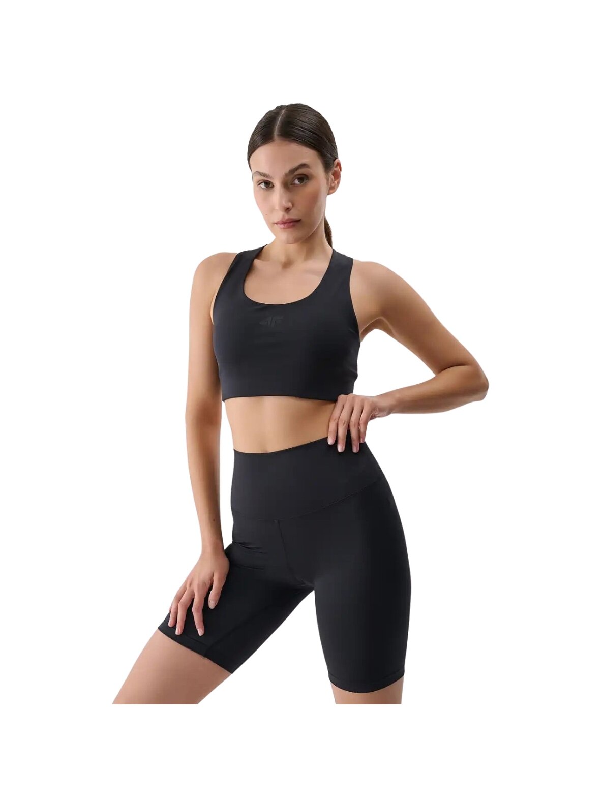 4F moterims sportinės leginsės F019 juoda 4F moterims sportinės leginsės F019 juoda