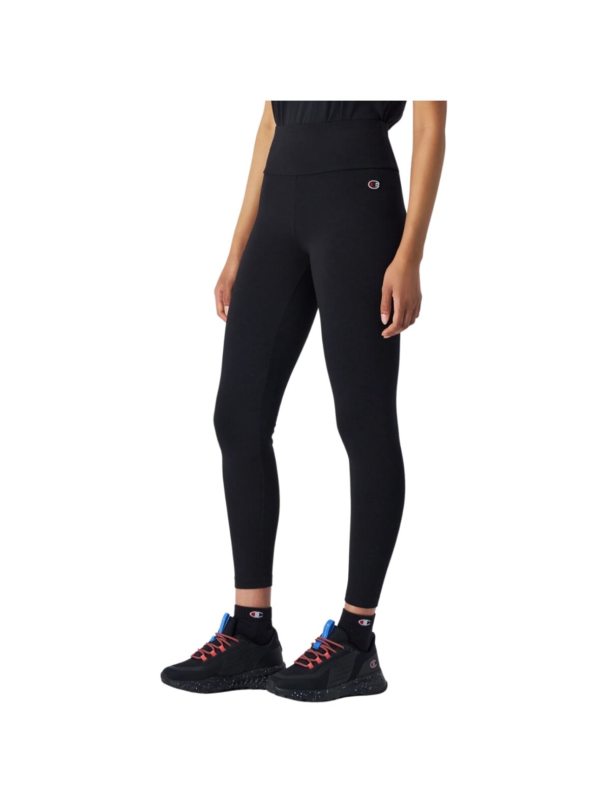 Champion tamprės moterims Crop Leggings 7/8 juodos 117558 KK001 Champion tamprės moterims Crop Leggings 7/8 juodos 117558 KK001