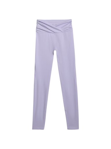 4F moterims Legginsy FNK F369 šviesiai violetinės spalvos XS