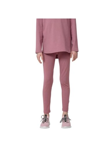 Antblauzdžiai mergaitėms 4F Burgundy HJL22 JLEG001 60S