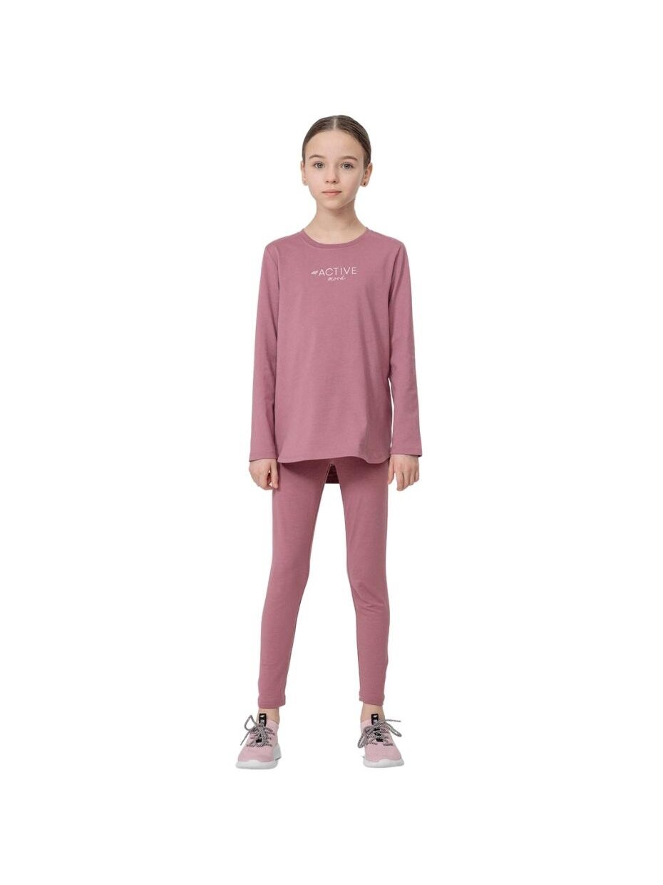Antblauzdžiai mergaitėms 4F Burgundy HJL22 JLEG001 60S 3 Antblauzdžiai mergaitėms 4F Burgundy HJL22 JLEG001 60S 3