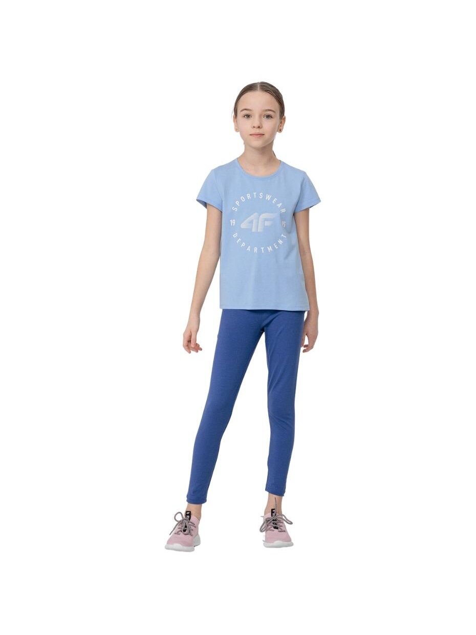 Blauzdinės mergaitėms 4F mėlynos HJL22 JLEG001 33S 3 Blauzdinės mergaitėms 4F mėlynos HJL22 JLEG001 33S 3