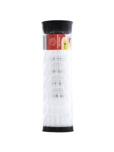 Badmintono volai plastikiniai TB017 Teloon SMJ 6 vnt. balti