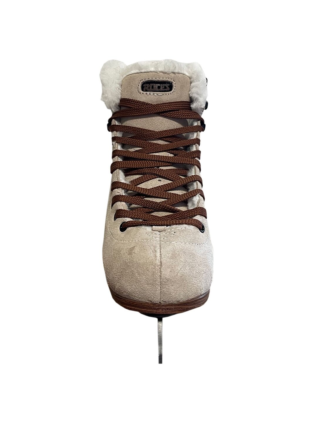 Roces Suede Eco-Fur dailiosios pačiūžos smėlio ir rudos spalvos 450702 00001 2