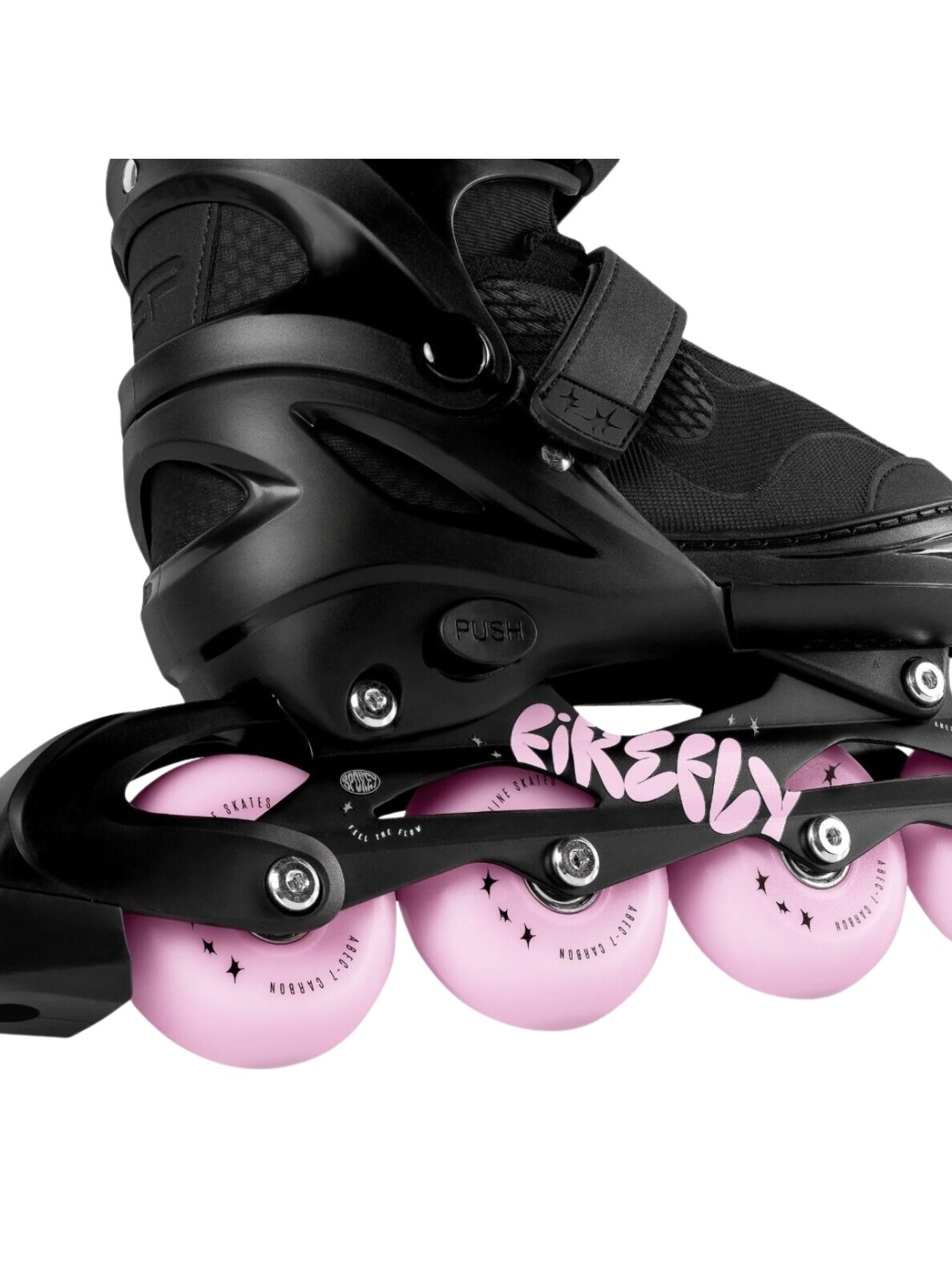 Spokey Firefly riedučiai juodai rožiniai 946365-946366 5 Spokey Firefly riedučiai juodai rožiniai 946365-946366 5