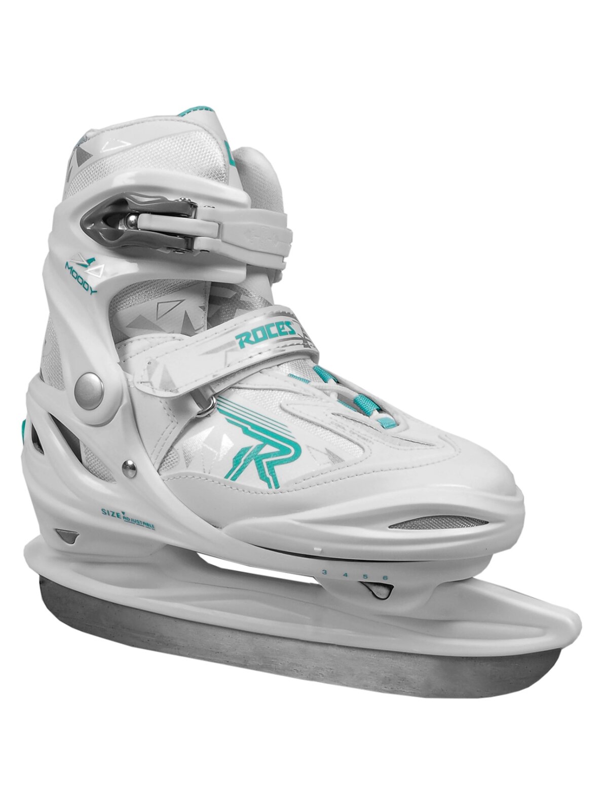 Roces Moody Ice 3.0 Girl pačiūžos baltos ir mėtinės spalvos 450711 00001 Roces Moody Ice 3.0 Girl pačiūžos baltos ir mėtinės spalvos 450711 00001