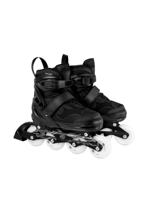 Spokey Firefly riedučiai juodai balti 2 Spokey Firefly riedučiai juodai balti 2
