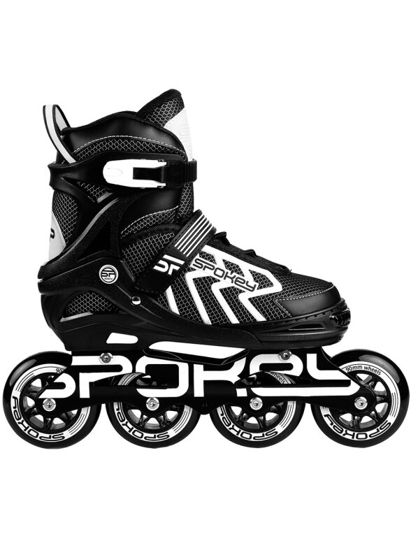 Spokey Khan riedučiai juodai pilkai balti 927032-927033-927034 2 Spokey Khan riedučiai juodai pilkai balti 927032-927033-927034 2