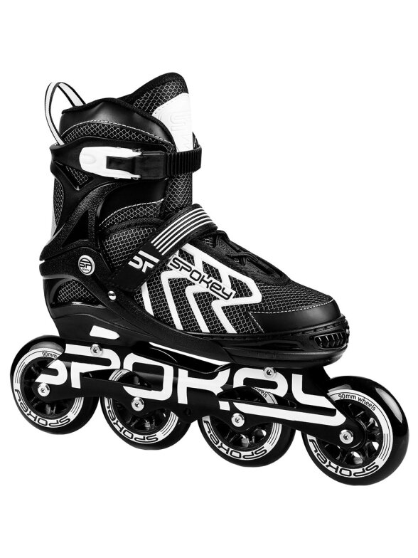 Spokey Khan riedučiai juodai pilkai balti 927032-927033-927034 Spokey Khan riedučiai juodai pilkai balti 927032-927033-927034