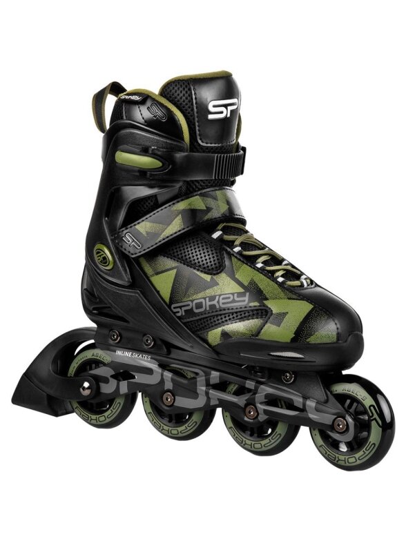 Spokey Makan BK/GR riedučiai juodos ir žalios spalvos 929324-926984-926985 Spokey Makan BK/GR riedučiai juodos ir žalios spalvos 929324-926984-926985