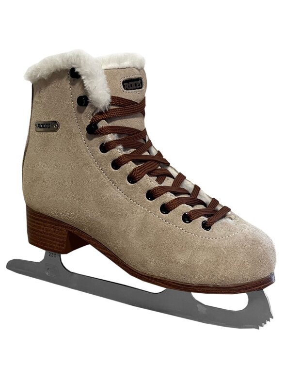 Roces Suede Eco-Fur dailiosios pačiūžos smėlio ir rudos spalvos 450702 00001 Roces Suede Eco-Fur dailiosios pačiūžos smėlio ir rudos spalvos 450702 00001