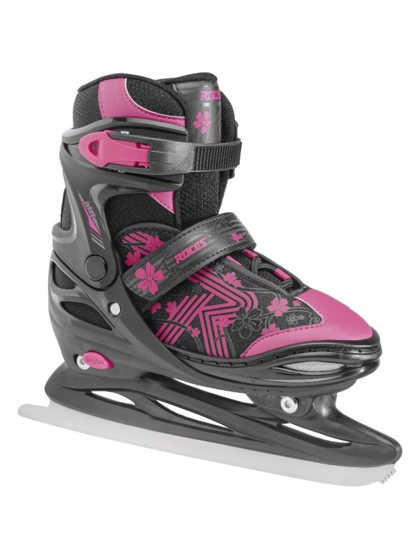 Roces Jokey Ice 3.0 Girl pačiūžos juodos ir rožinės spalvos 450708 00002 Roces Jokey Ice 3.0 Girl pačiūžos juodos ir rožinės spalvos 450708 00002
