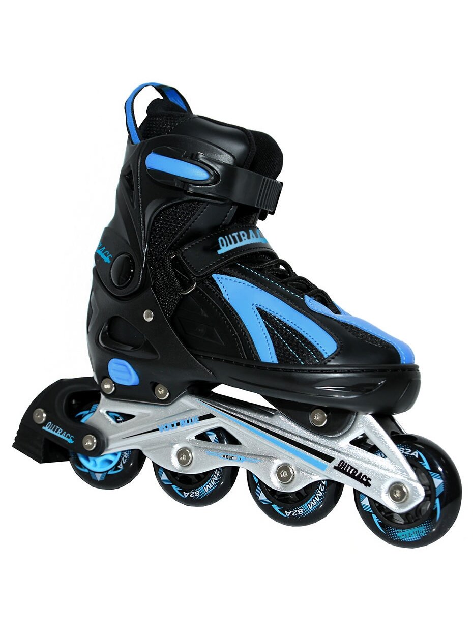 Outrace Volt Blue pačiūžos, juodos ir mėlynos spalvos PW-126B-9 Outrace Volt Blue pačiūžos, juodos ir mėlynos spalvos PW-126B-9