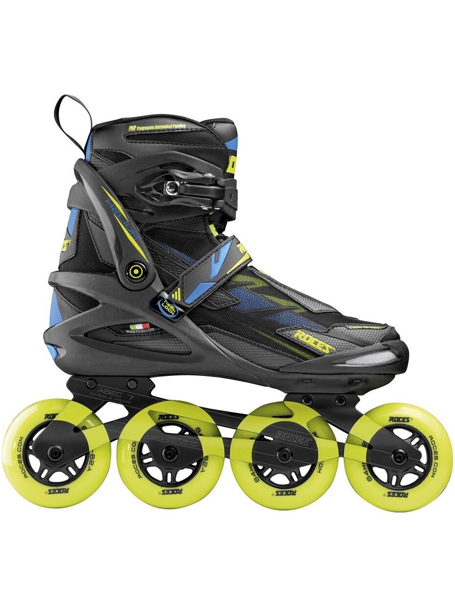 Roces Helium II Tif inline pačiūžos juodos ir žalios spalvos 400871 01 Roces Helium II Tif inline pačiūžos juodos ir žalios spalvos 400871 01