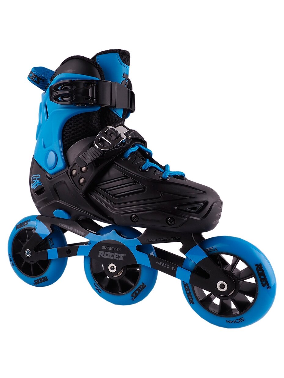 Roces Yep 3x90 Tif riedučiai juodos ir mėlynos spalvos 400853 00001 Roces Yep 3x90 Tif riedučiai juodos ir mėlynos spalvos 400853 00001