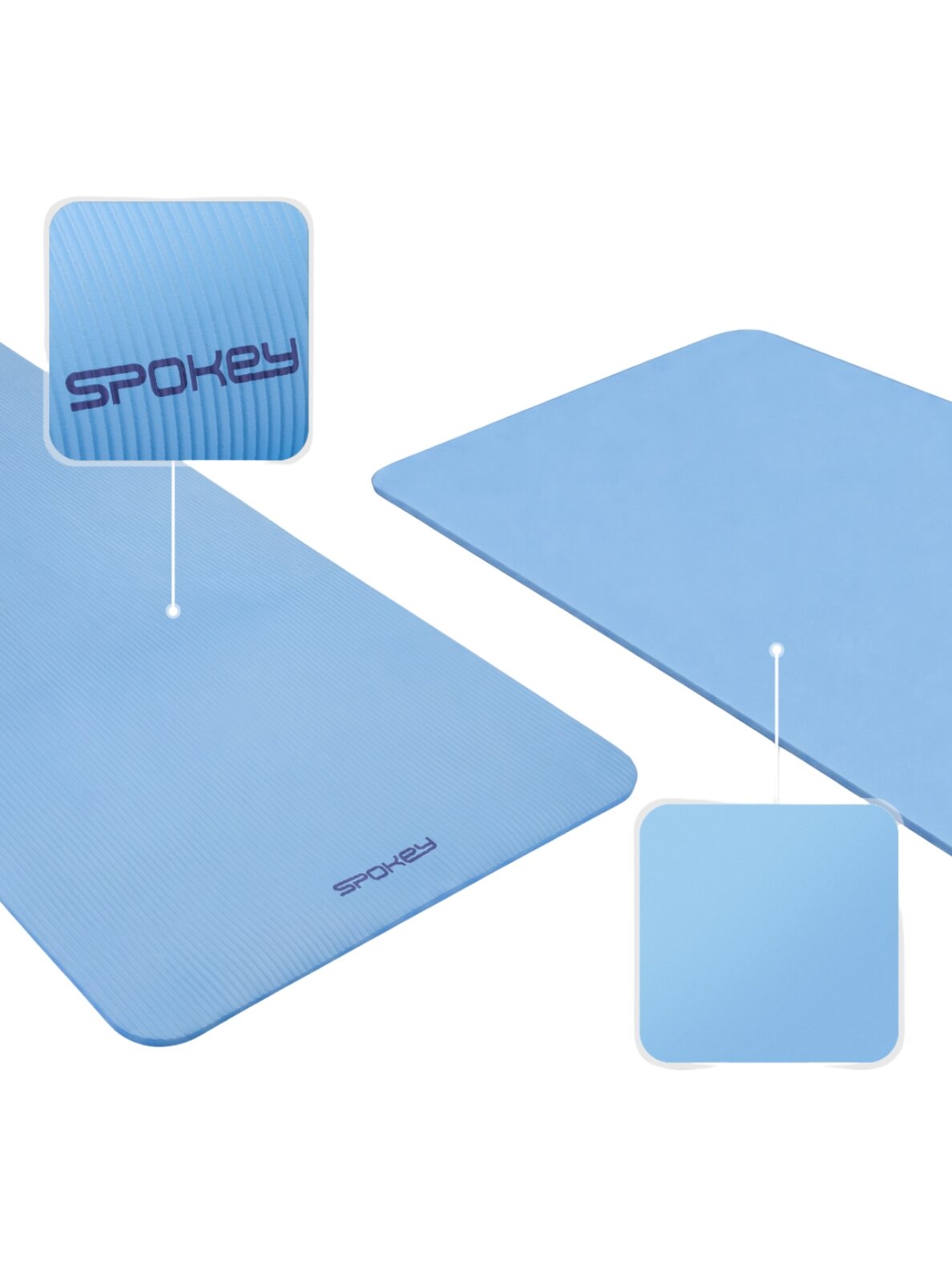 Spokey Softmat mankštos kilimėlis 183×61x1 cm mėlynas 944043 5