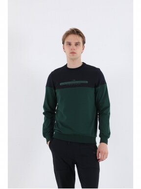 Maraton džemperis vyrams 20235 juodas / žalias