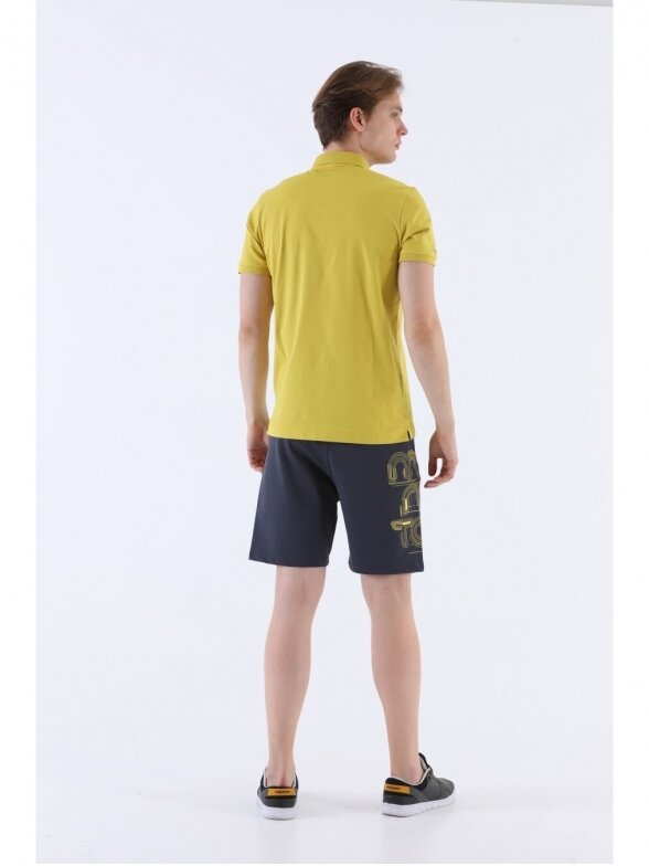 Maraton polo marškinėliai vyrams 20926 garstyčių spalvos 3