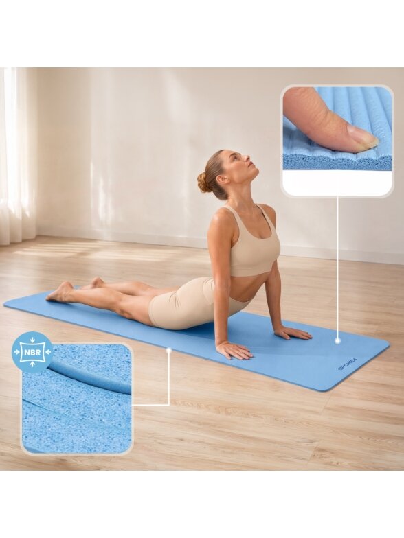 Spokey Softmat mankštos kilimėlis 183×61x1 cm mėlynas 944043 7 Spokey Softmat mankštos kilimėlis 183×61x1 cm mėlynas 944043 7
