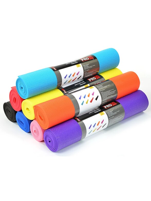 Jogos kilimėlis Profit Slim 173x61x0,5cm geltonas DK 2203 1