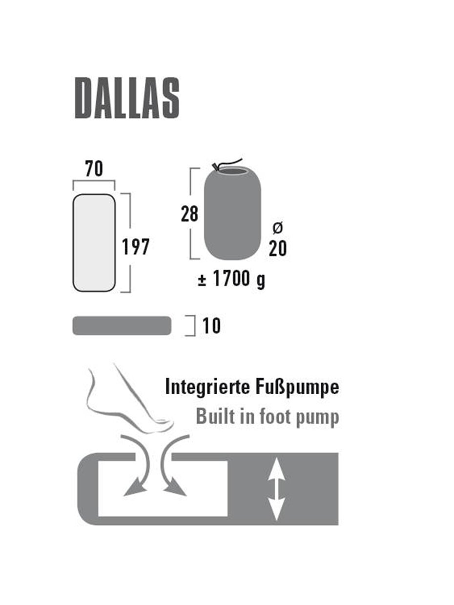Čiužinys High Peak Dallas 197x70x10 žalias 41032 4 Čiužinys High Peak Dallas 197x70x10 žalias 41032 4