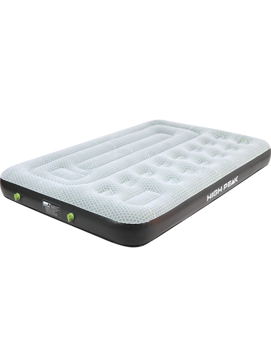 High Peak Multi Comfort Plus dvigubas aksominis čiužinys 198x137x22 cm pilkas 40053 High Peak Multi Comfort Plus dvigubas aksominis čiužinys 198x137x22 cm pilkas 40053