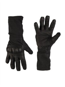 MIL-TEC Action Gloves W.cuff Flame-retard taktinės pirštinės juoda