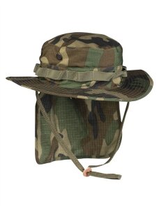 MIL-TEC British R/s Boonie kepurė su nugaros apsauga alyvžalia