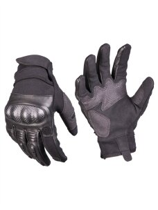 MIL-TEC taktinės pirštinės Leather Gen.ii juoda
