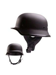 MIL-TEC M35 pusiau atvira taktinė šalmas juoda