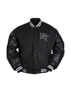 MIL-TEC Ny Baseball Jacket W. Patch 10370000 juoda