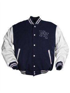 MIL-TEC Ny / Baseball Jacket W. Patch 10370003 balta