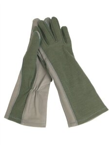 MIL-TEC US Flame-retardent Pilot pirštinės 12523001 alyvžalia