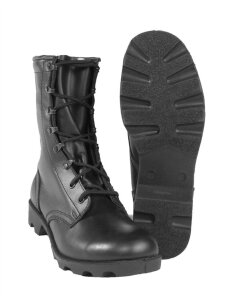 MIL-TEC US Leather Speed Lace Combat Boots taktiniu batai juodi