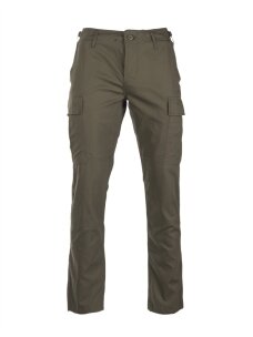 MIL-TEC US R/S BDU lauko kelnės „Slim Fit" alyvžalia