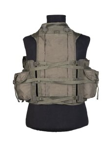MIL-TEC taktinė liemenė su 9 kišenėmis alyvžalia