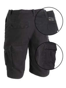 MIL-TEC Vintage Shorts Prewash šortai juoda