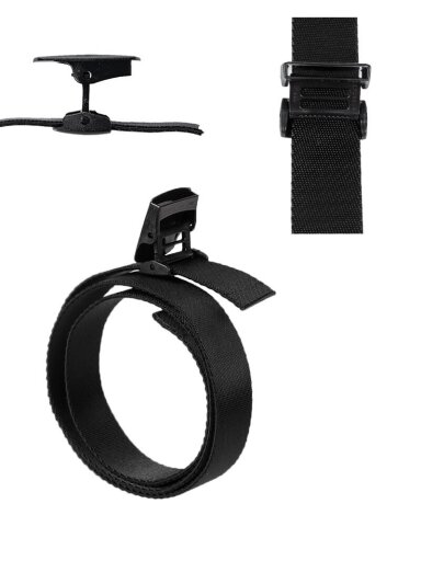 Mil-Tec 38 mm elastingas greito atsegimo diržas 13121502, juoda
