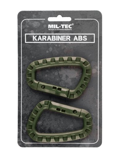 MIL-TEC karabinas Abs (2 vnt./blisteris) alyvžalia