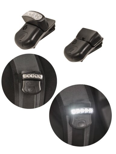 MIL-TEC Clip Light 5 LED žibintuvėlis juoda MIL-TEC Clip Light 5 LED žibintuvėlis juoda