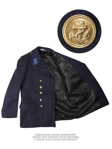 Mil-Tec Rytų Vokietijos Vm Greatcoat Naudotas 91880170, mėlyna