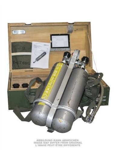 Mil-Tec Vokiškas „auer“ respiratorius be kaukės, kaip „New Deco“. 91886530