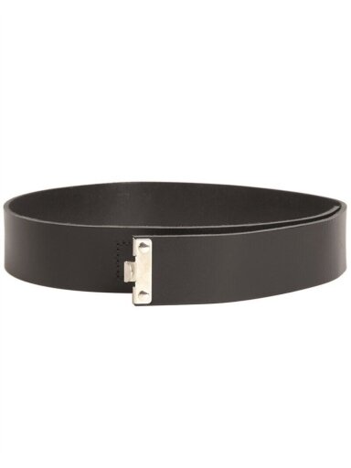 Mil-Tec Vokiškas Rw perskeltas odinis diržas 45 mm 13340700, juoda